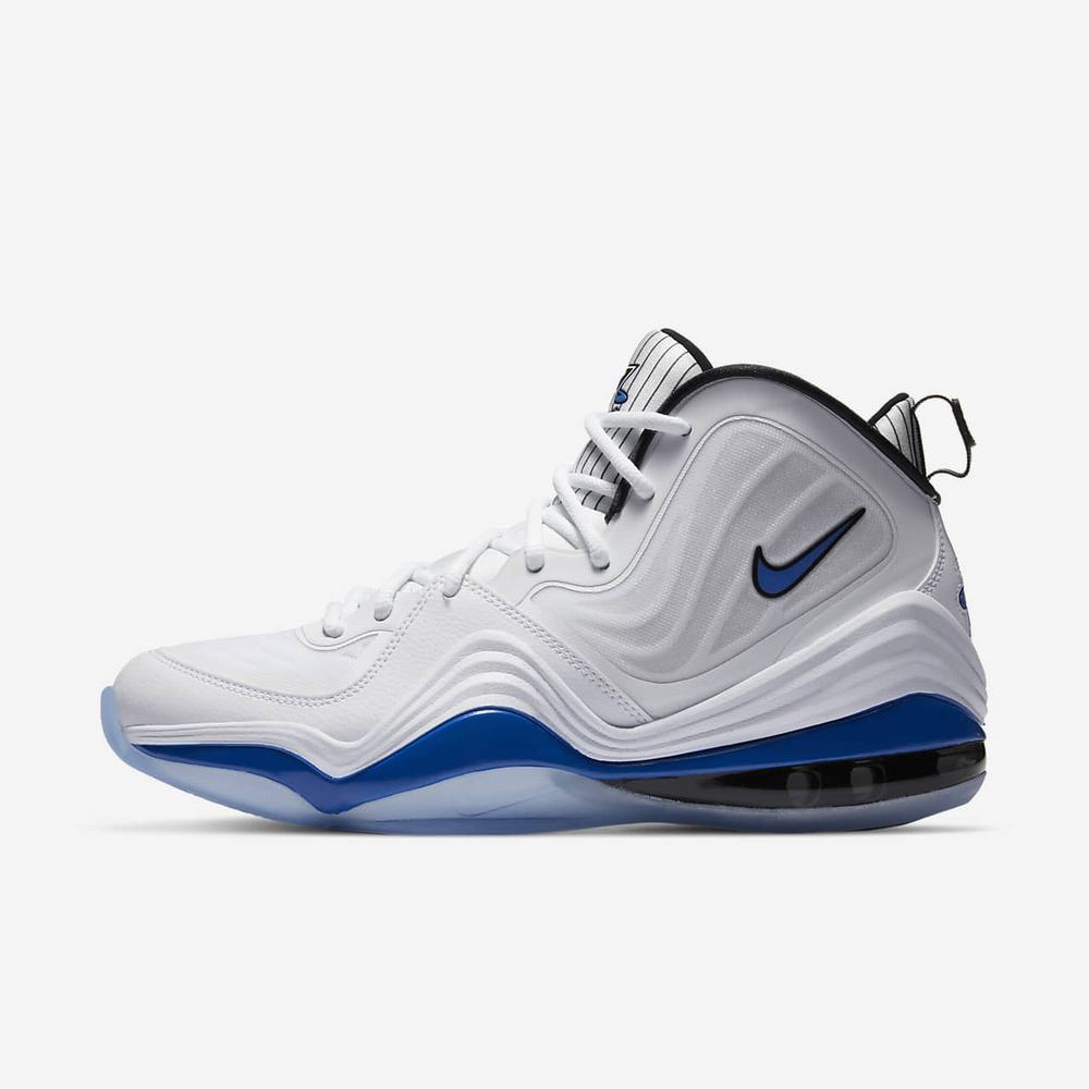 Sneakers Nike Air Penny V Blanche 0425-961 White/Black/Game Royal Homme | YGT-35320083